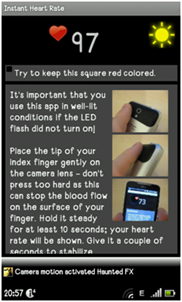 Android : Instant Heart Rate