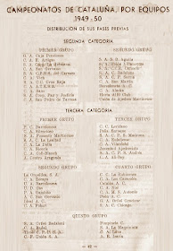 Calendario de la FCd’E de 1949