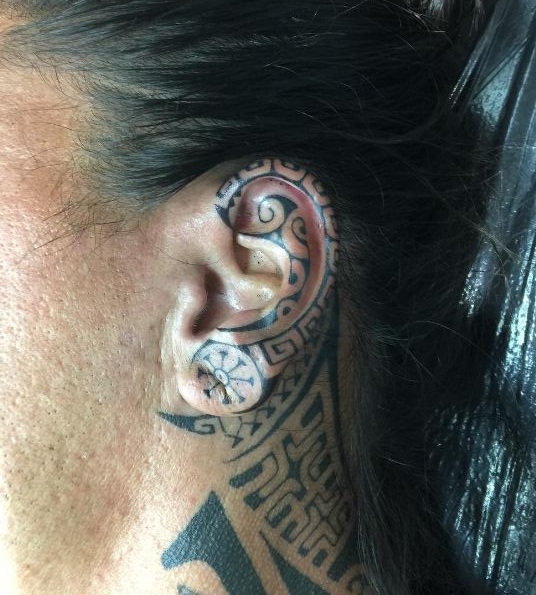 tribal tattoos ear