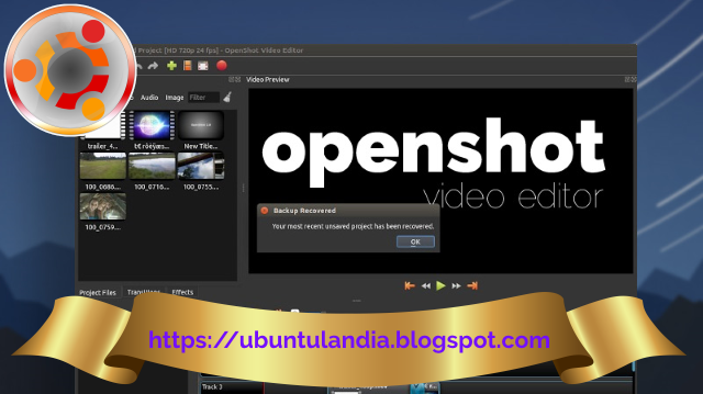 Guida a Openshot software libero di montaggio video digitale: Modalità, Regolatore dell'ingrandimento e Linea temporale.