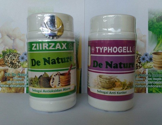 Obat Benjolan Kanker Payudara Tradisional Kapsul Typhogell dan Ziirzax de Nature