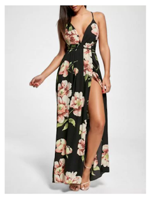 Vestido con estampado floral de tirantes