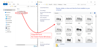 instal font di Windows 10, begini caranya