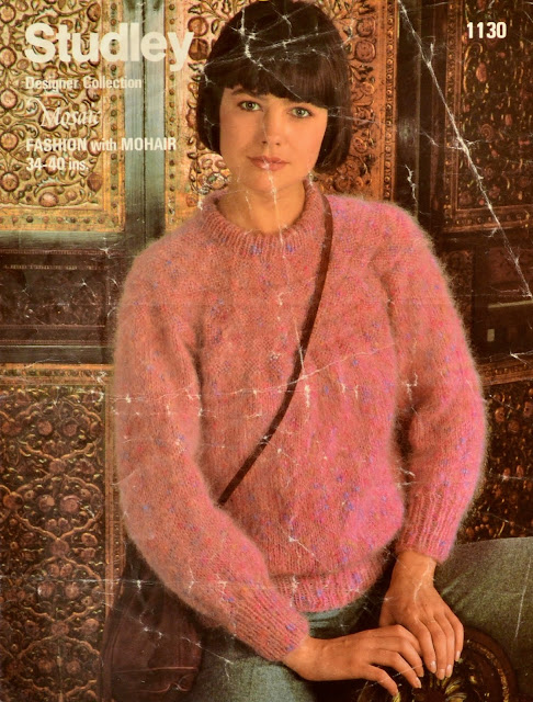 Vintage 1980s Knitting Pattern - Studley Pattern 1130  Ladies' Sweater 