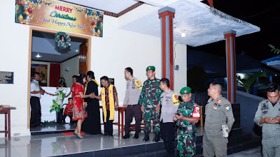 Pelaksanaan Ibadah Malam Natal di Bulukumba Dijaga Ketat TNI Polri dan Satpol-PP 