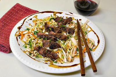 Vietnamese Grilled Steak Salad with Cabbage and Peanuts