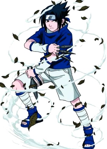 Dibujo de Sasuke Uchiha demostrando su poder