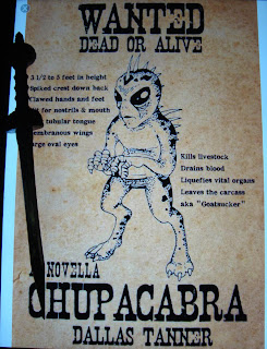 Portada del libro Chupacabra. A Novella, de Dallas Tanner