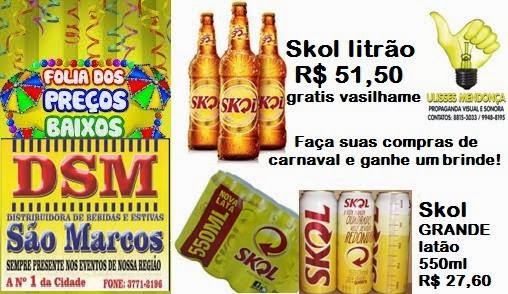 CARNAVAL DE PREÇOS BAIXOS É NA DISTRIBUIDORA SÃO MARCOS