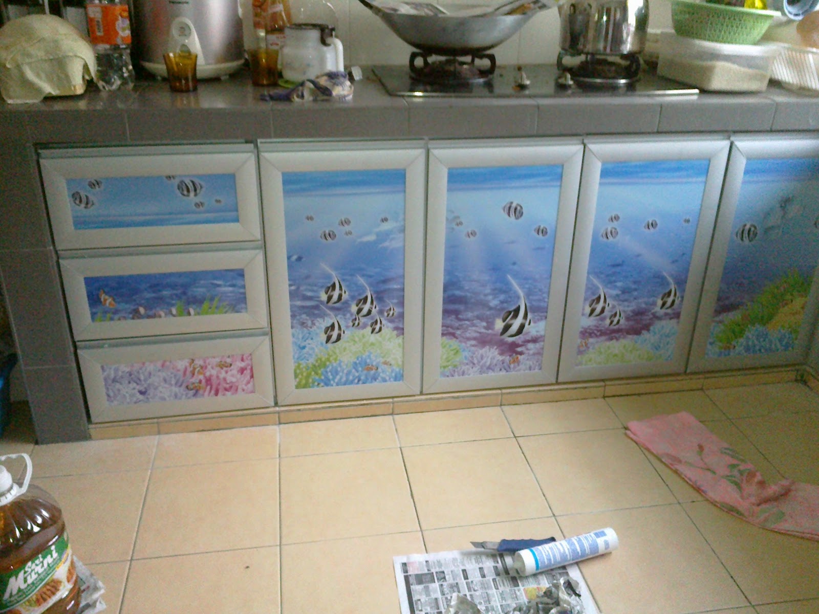 Reesha Home Renovation kabinet dapur  aluminium  