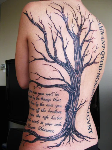 tatuaje de arbol