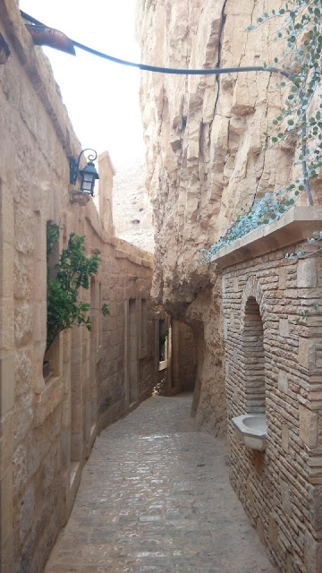 Within the Greek Orthodox monastery (Monastery of the Temptation) on Mount of Temptation - Jericho