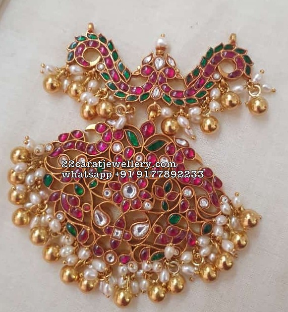 Exclusive Latest Silver Kundan Pendants 