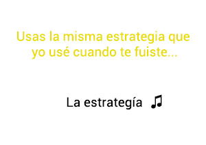 Cali El Dandee La Estrategia significado de la canción.