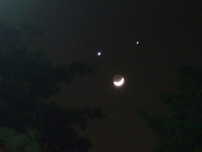 Smiling Moon : Planets Align in a Frown Illusion