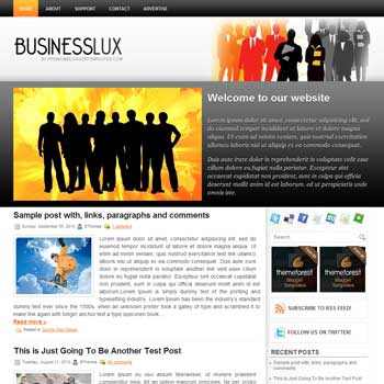 Business Lux blog template. wordpress theme to blogger