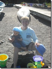 Grandma Garff at the beach