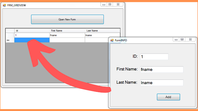  How to Add a New Row To Datagridview From Another Form Using C Add Row To Datagridview From Another Form In C#