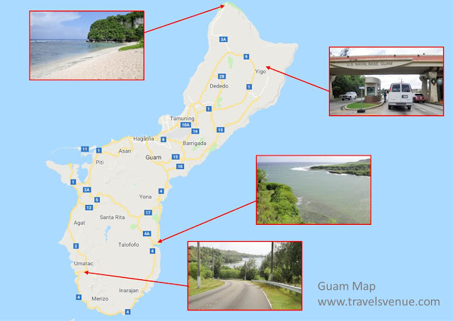 Selfdriving in Guam Map