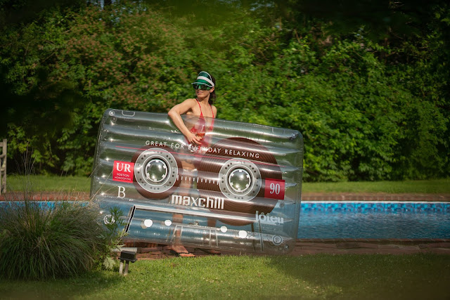 rock and roll pool float, Meryl Franzos