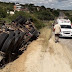 Caminhão tomba na BA-130, entre Baixa Grande a Macajuba