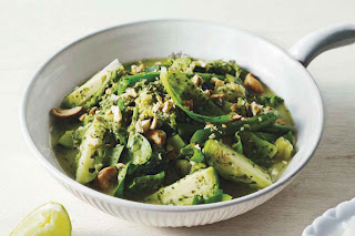 Mixed Greens With Indian-style Green Chutney