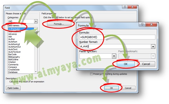 Tabel yang kita buat di Microsoft Word kadang memakai nilai yang sanggup dijumlahkan Ahli Matematika Cara Menjumlahkan (SUM) Nilai Isi Cell Tabel di Ms Word