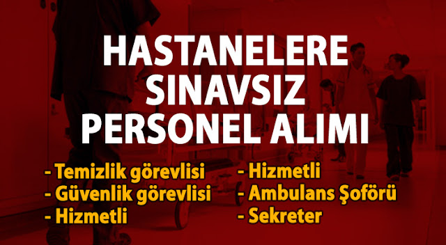 Hastanelere alım