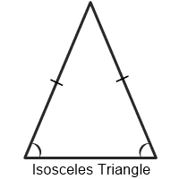 समद्विबाहु त्रिभुज, Isosceles Triangle In Hindi,
