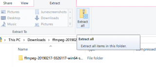 Cara menginstal FFmpeg pada Windows 10 dan menambahkannya ke jalur Windows