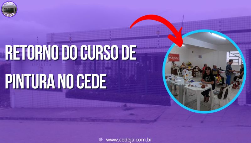 Retorno do curso de pintura no CEDE