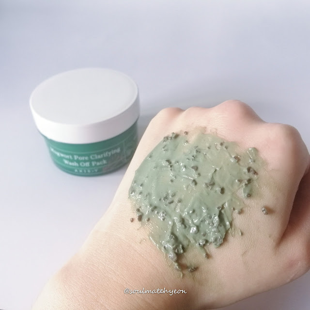 Review; AXIS-Y; Mugwort Pore Clarifying Wash Off Pack