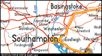 Map of Southampton City Picture