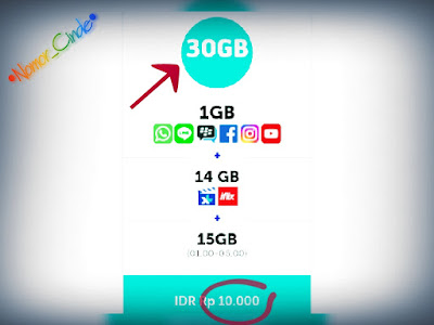 Kode Paket Internet Xtra Combo Kuota 30 GB 10 Ribu XL