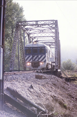 Lewis & Clark Explorer on the Clatskanie River Drawbridge at Clatskanie, Oregon, in 2005