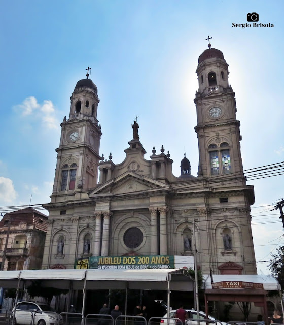 Vista ampla da Paróquia Bom Jesus do Brás - São Paulo