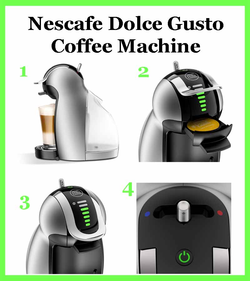 Nescafe Dolce Gusto Coffee Machine - Easy to use in four simple steps