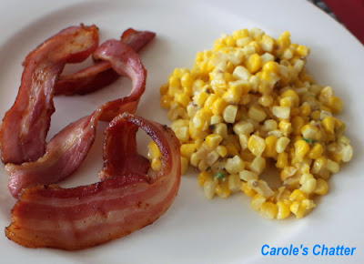 Curry Easy corn with bacon by Carole's Chatter