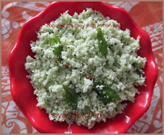 coconut chutney with lemon juice