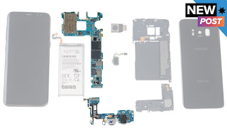 Inside parts of a smartphone