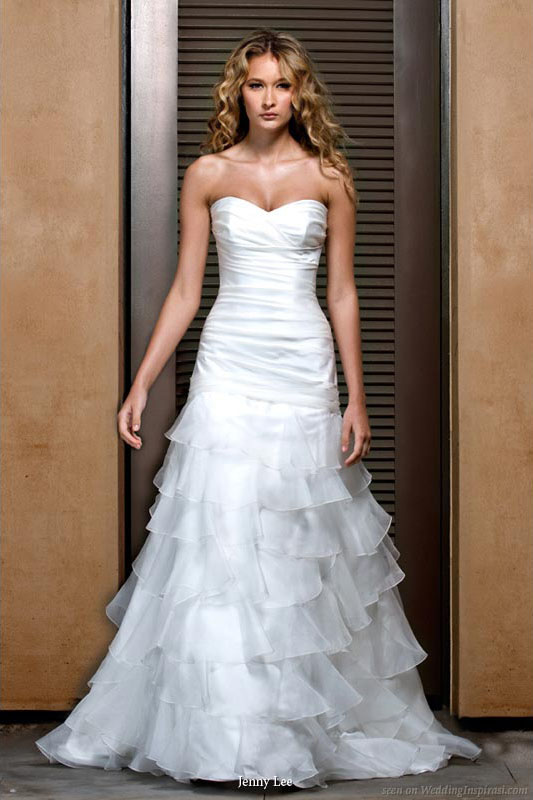 Ruffled Bridal Gown