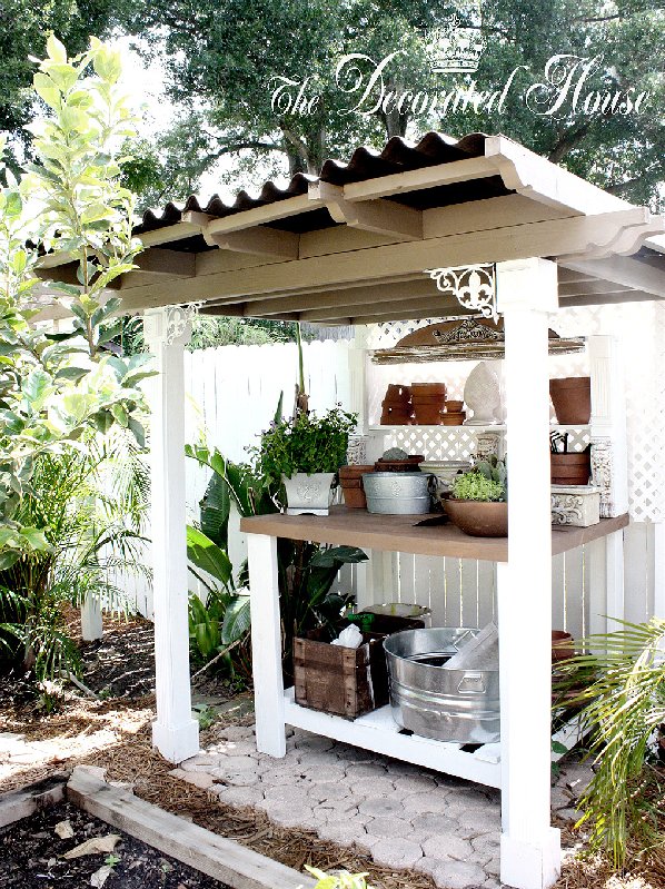 The Decorated House: ~ Potting Bench ~ Garden Shed 