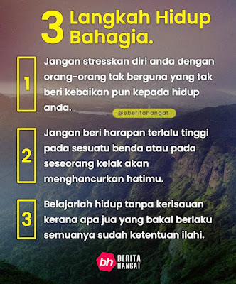 3 Langkah Hidup Bahagia