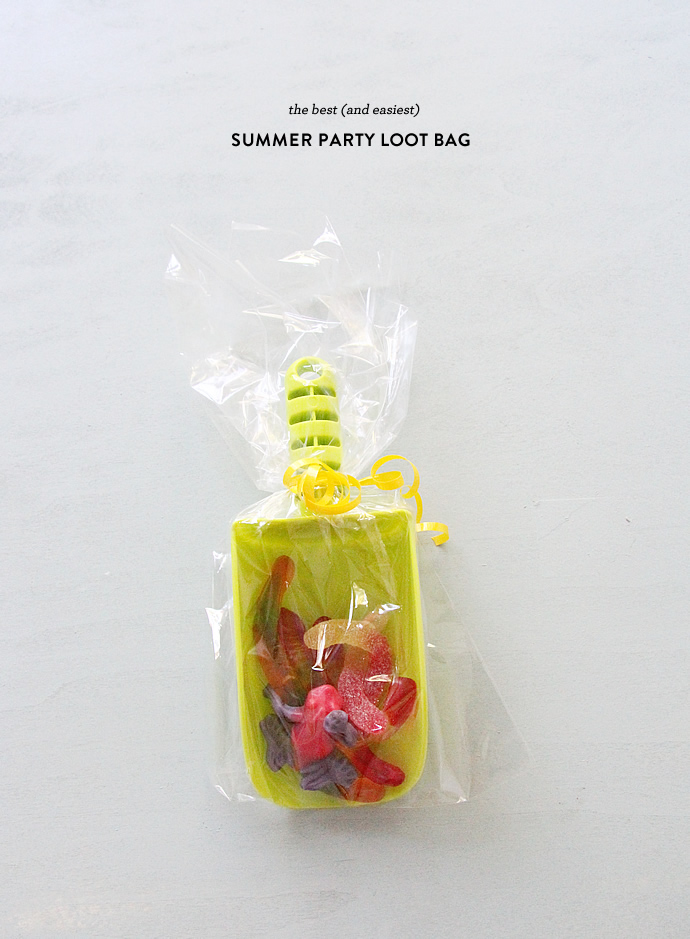 summer party loot bag idea