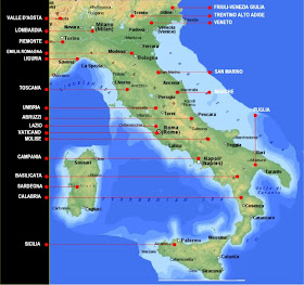 Italy Regional Map Geography