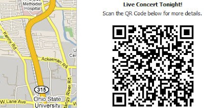 screen shot of QR Code Mapplet