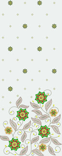 schöne Blumenstickerei Design für Salwar Kameez