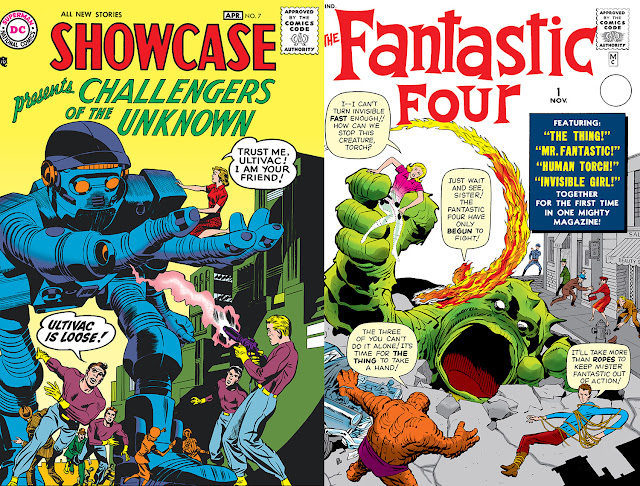 Challengers of the Unknown - Fantastic Four confronto