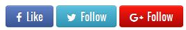 buttons created using fontawesome shortcode
