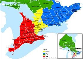 Ontario Counties.